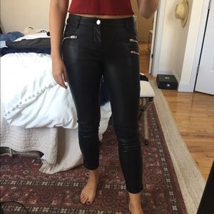 Faux Leather Blank NYC Pants